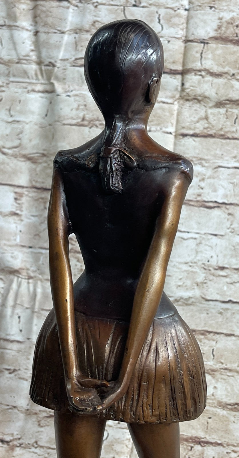 Bronze Sculpture 20.5" Tall Classic Famous Ballerina by Degas Hot Cast Figurine