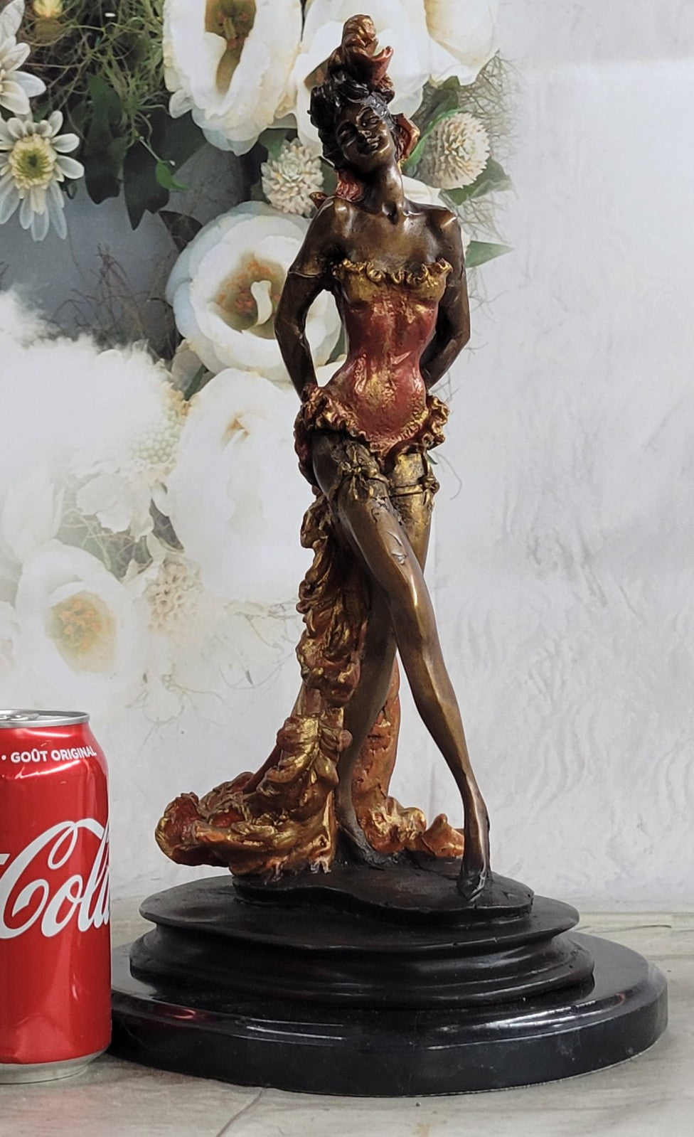 Hot Cast Handcrafted Spanish Dancer Bronze Sculpture Home Office Decor LTD EDT