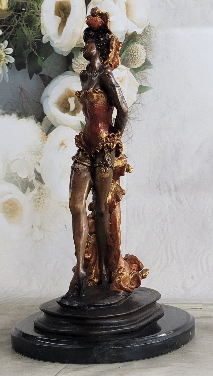 Hot Cast Handcrafted Spanish Dancer Bronze Sculpture Home Office Decor LTD EDT
