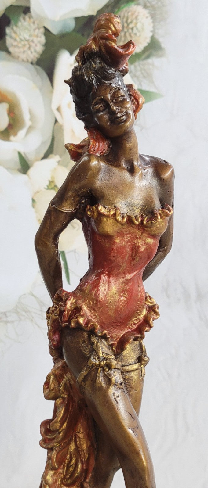 Hot Cast Handcrafted Spanish Dancer Bronze Sculpture Home Office Decor LTD EDT