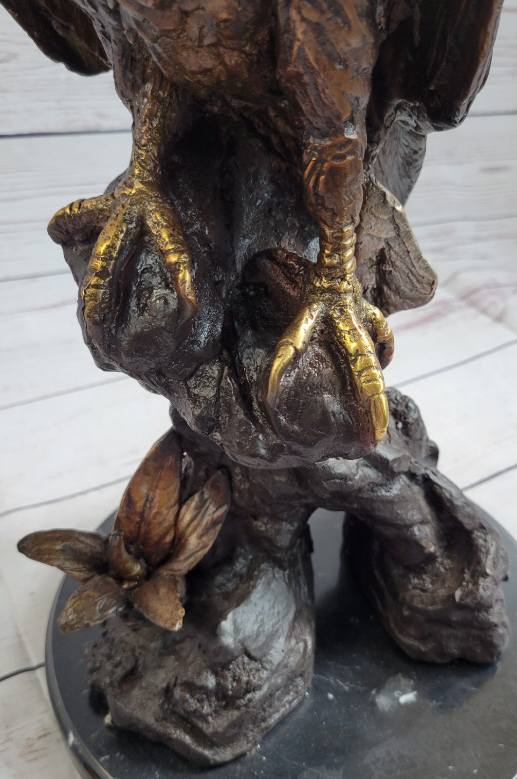 VINTAGE BRONZE EAGLE STATUE SCULPTURE BY JULES MOIGNIEZ SIGNED HOT CAST STATUE