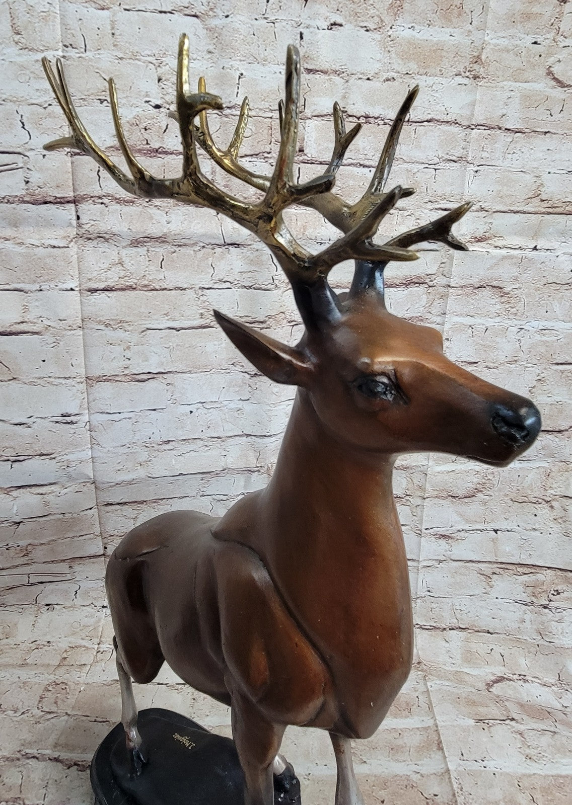 Large Marius Bronze Elk "STAG" Art Sculpture BLOWOUT SALE Decor Cabin