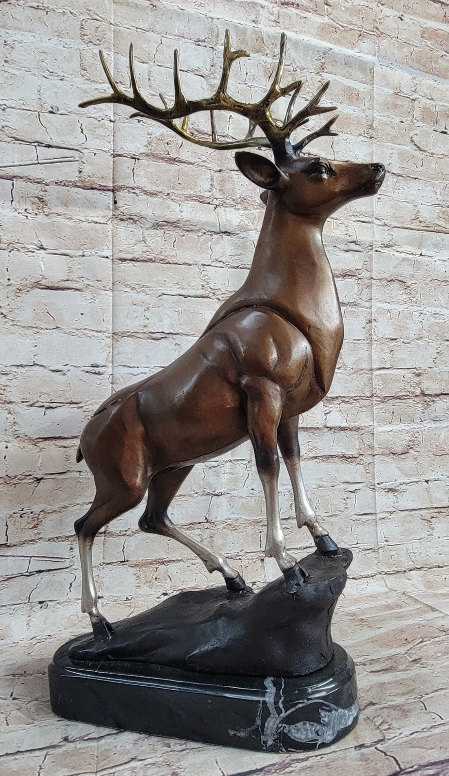 Large Marius Bronze Elk "STAG" Art Sculpture BLOWOUT SALE Decor Cabin