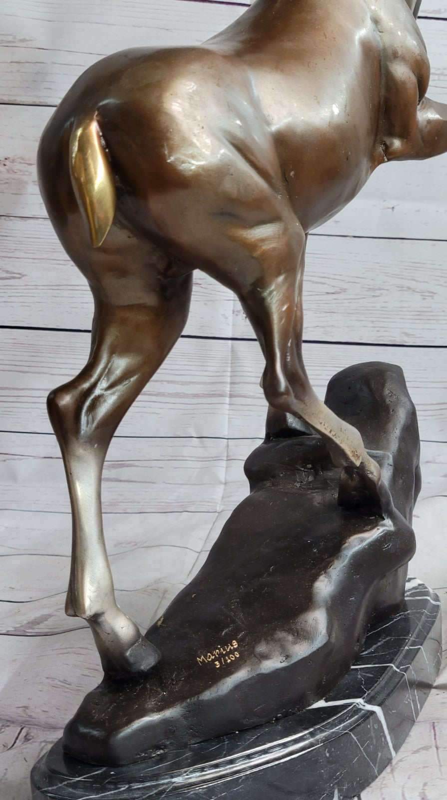 Great Detailed Moose Bronze Sculpture Home/Cabin/Office Decoration Decor Sale
