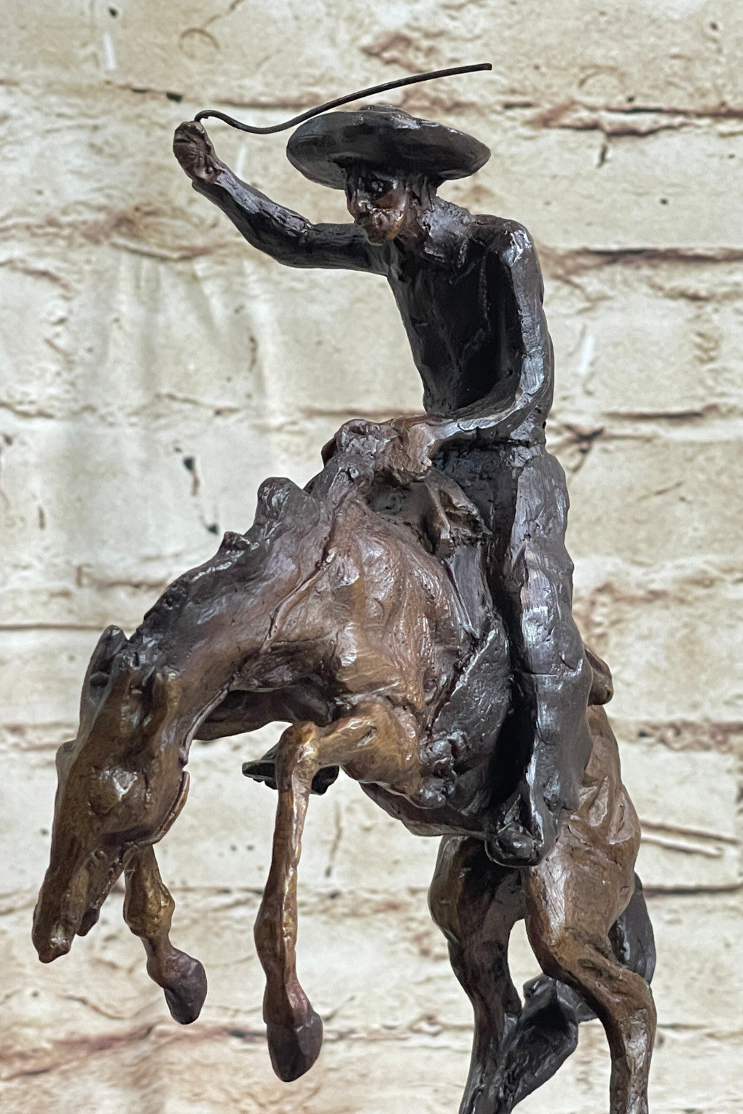 Bronco Buster by Remington Bronze Sculpture Art Deco Hot Cast Figurine Figure