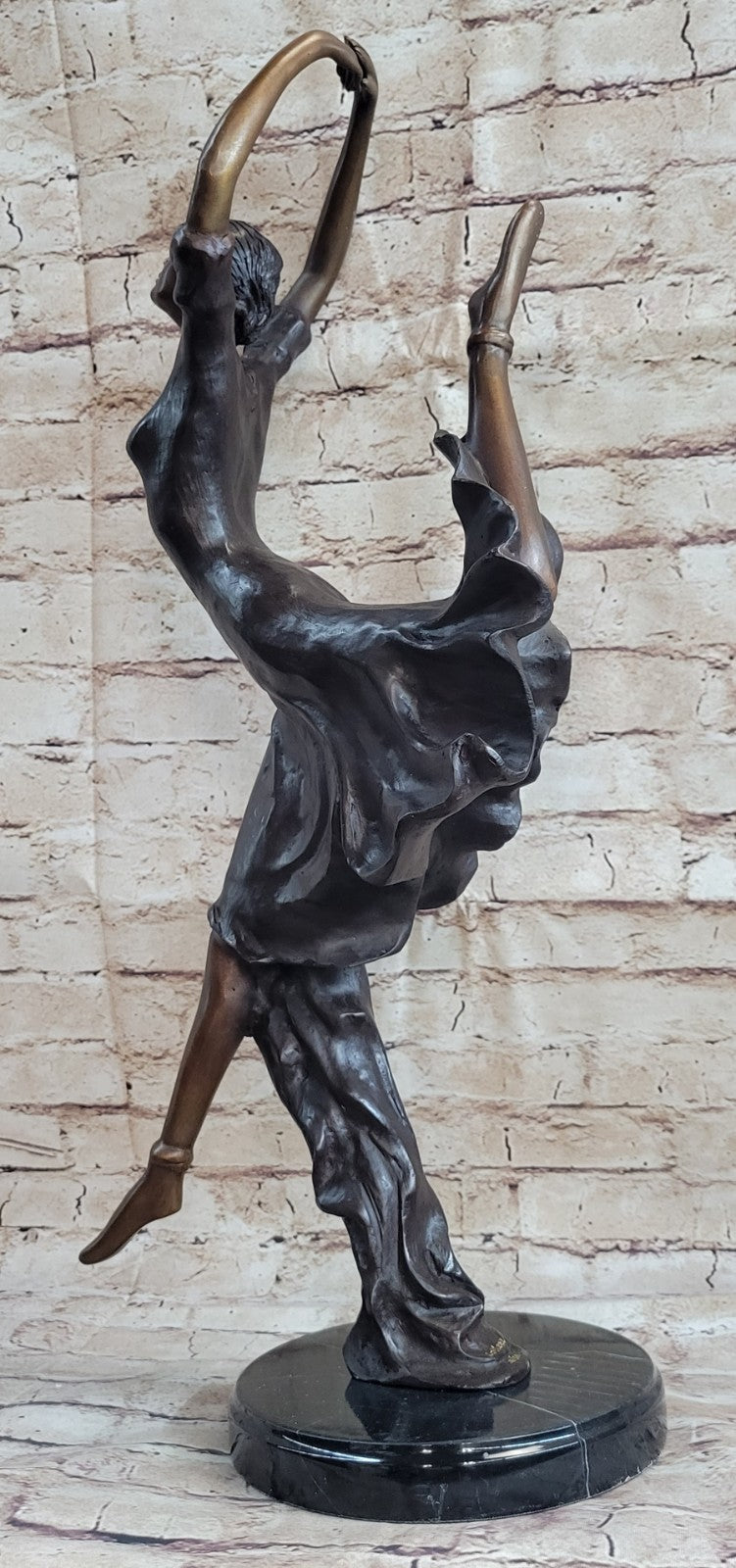 Bronze Wild Modern Contemporary Dance or Dancing sculpture by artist Collett