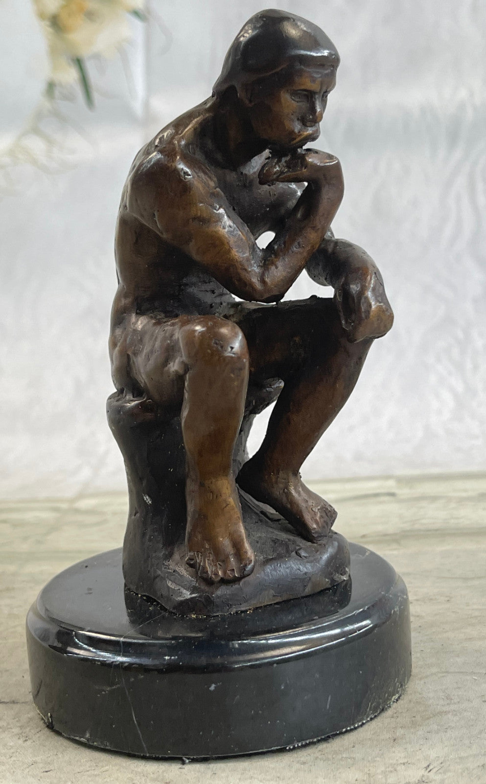 Handcrafted bronze sculpture SALE Deco Art Thinker The Rodin`S Rodin Elegant ART
