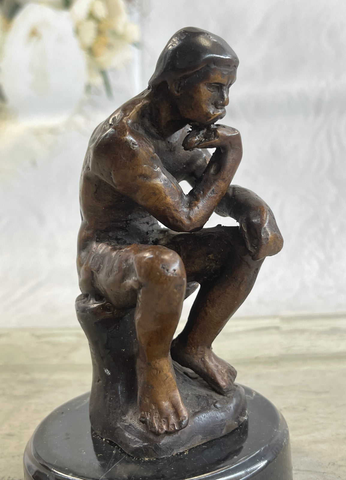 Handcrafted bronze sculpture SALE Deco Art Thinker The Rodin`S Rodin Elegant ART