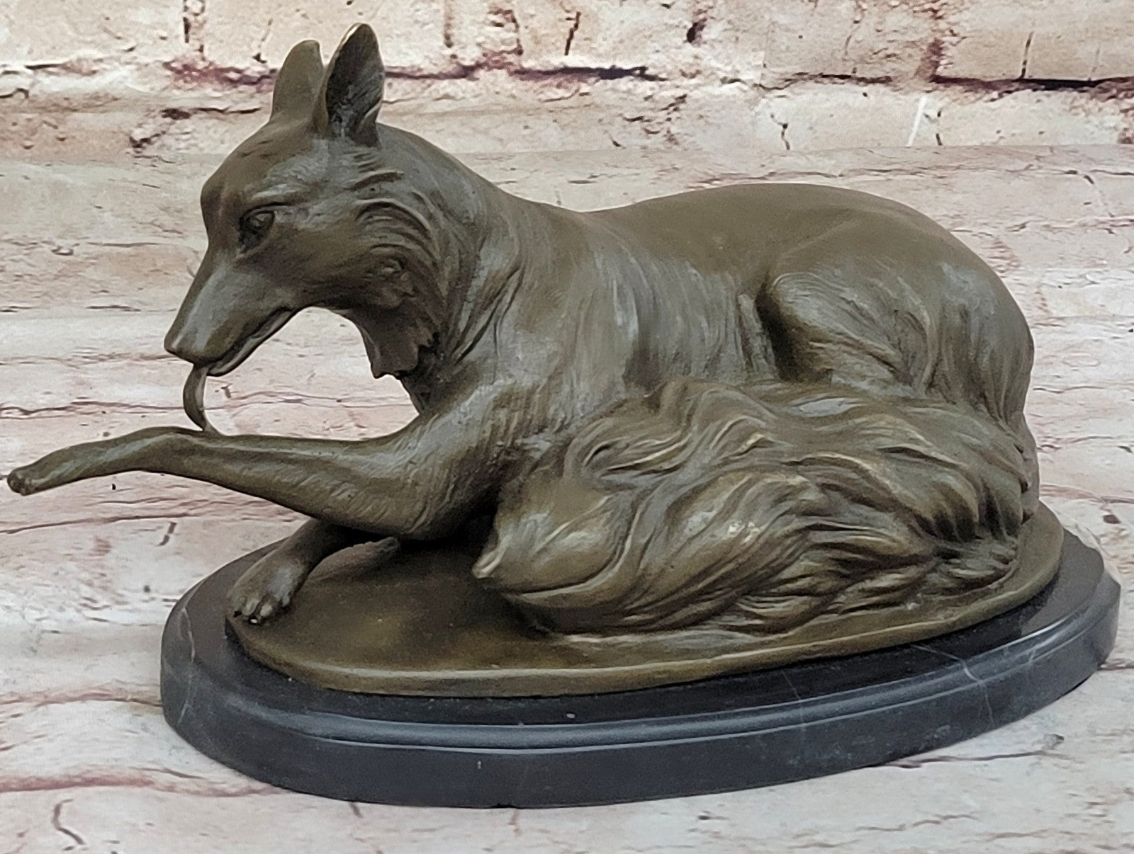 Original Artwork: Milo`s Collector Edition Bronze German Shepherd Statue