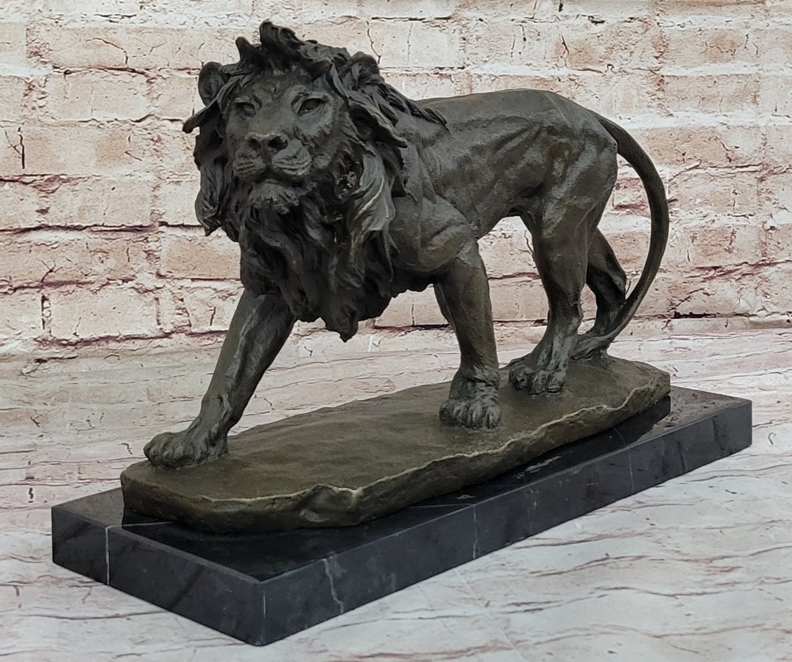 Collectible Edition: Milo`s Male Lion King - Signed Bronze Sculpture Sale