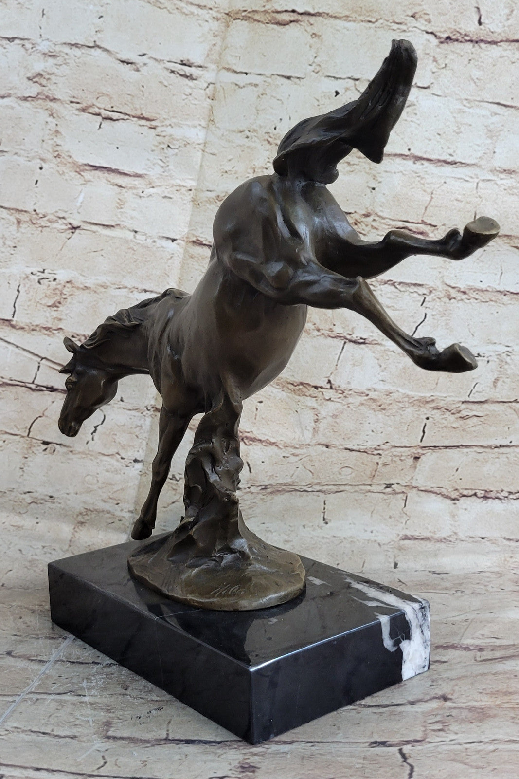 Running Horse Statue Animal Figurine Sculpture Decor Bronze Hand Made Decoration