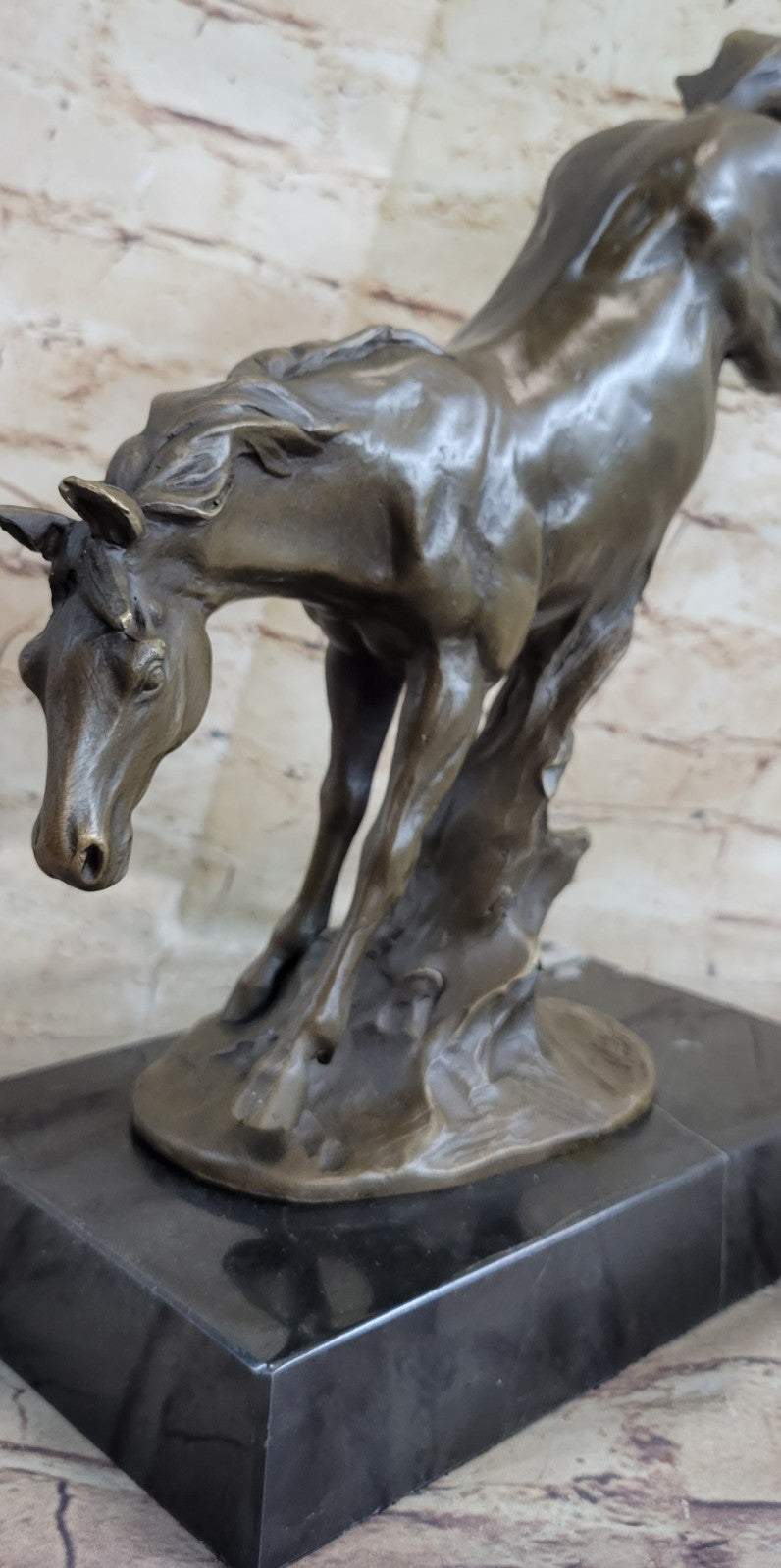 Running Horse Statue Animal Figurine Sculpture Decor Bronze Hand Made Decoration