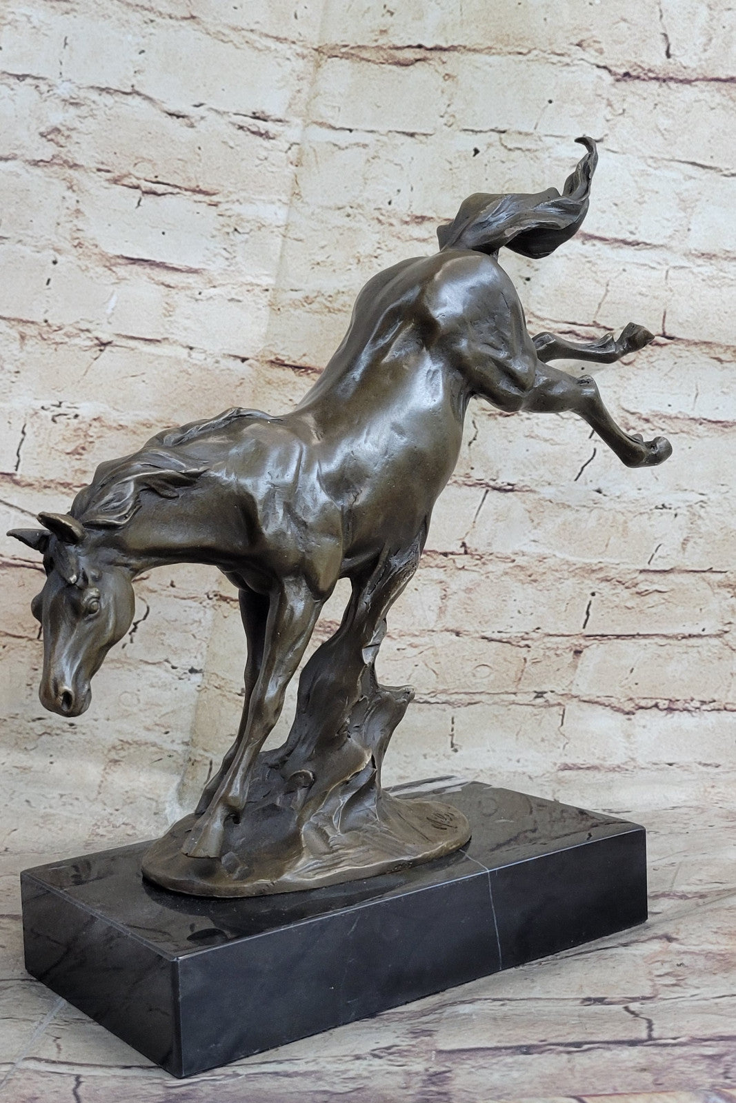 Running Horse Statue Animal Figurine Sculpture Decor Bronze Hand Made Decoration