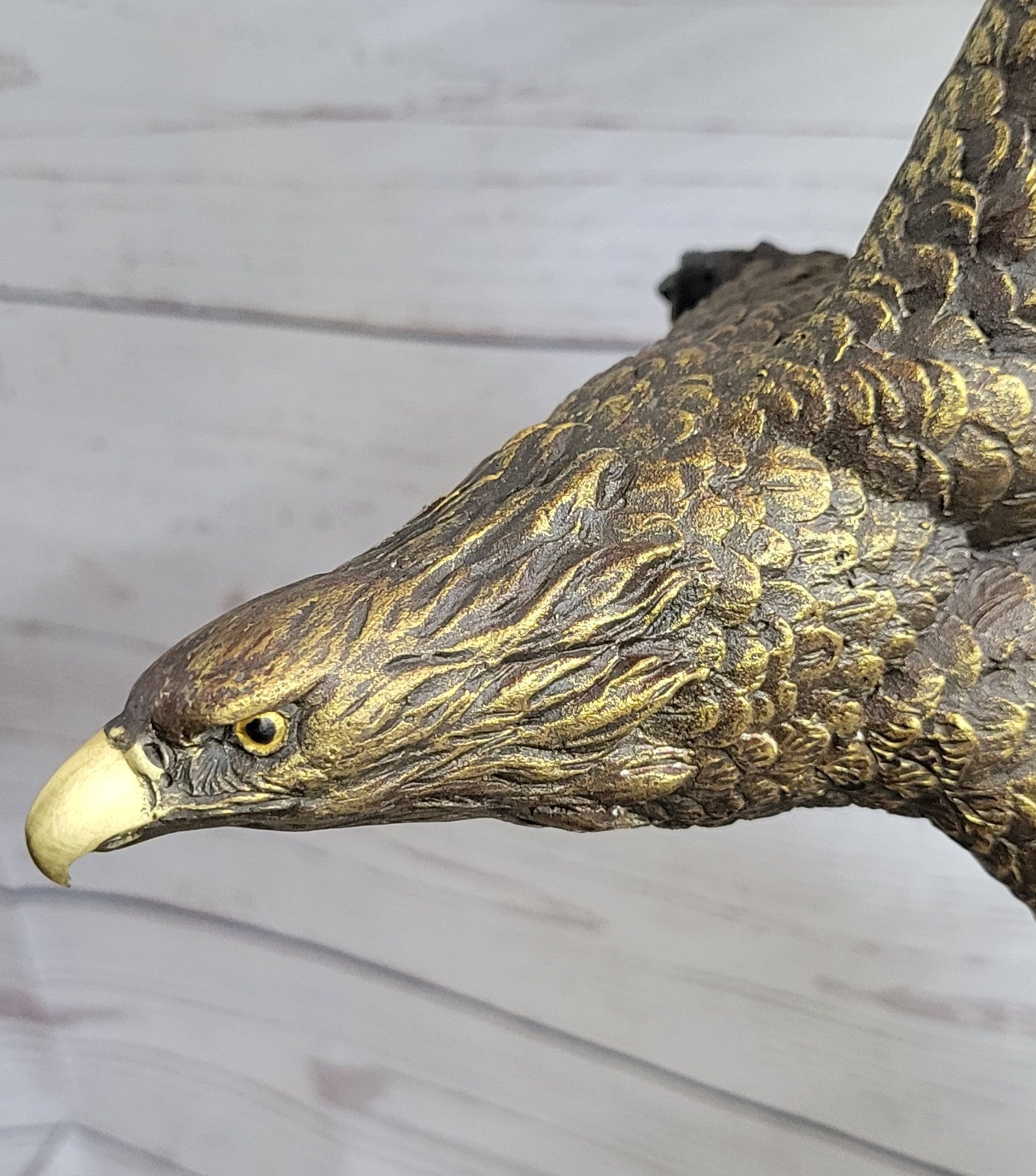 Bronze Sculpture Figure Signed Original Art Deco By Milo Large Eagle Statue