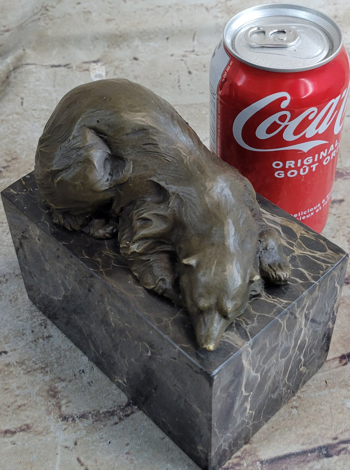 Polar Bear Bronze Sculpture Art Deco Statue Figurine Figure Deco Lostwax Art