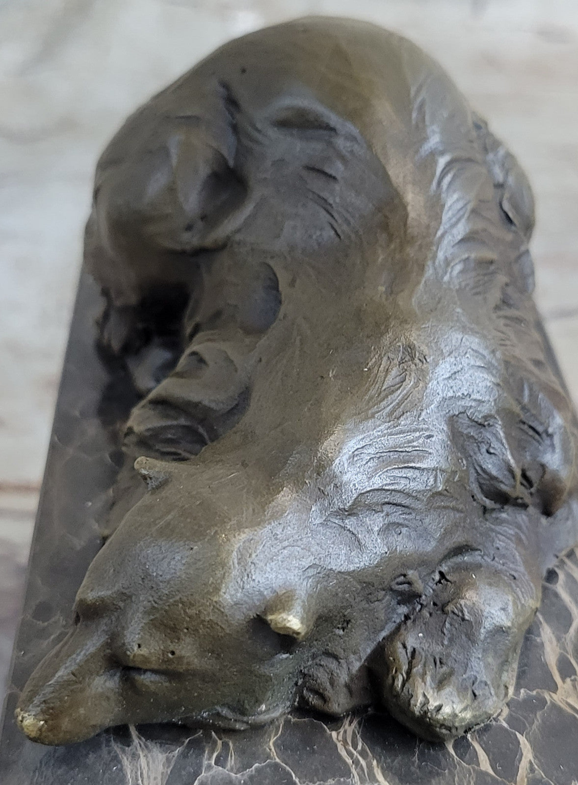 Polar Bear Bronze Sculpture Art Deco Statue Figurine Figure Deco Lostwax Art