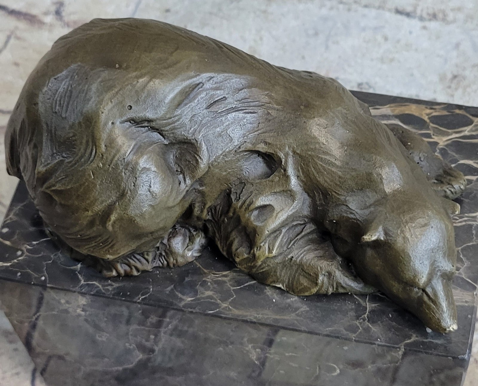 Polar Bear Bronze Sculpture Art Deco Statue Figurine Figure Deco Lostwax Art