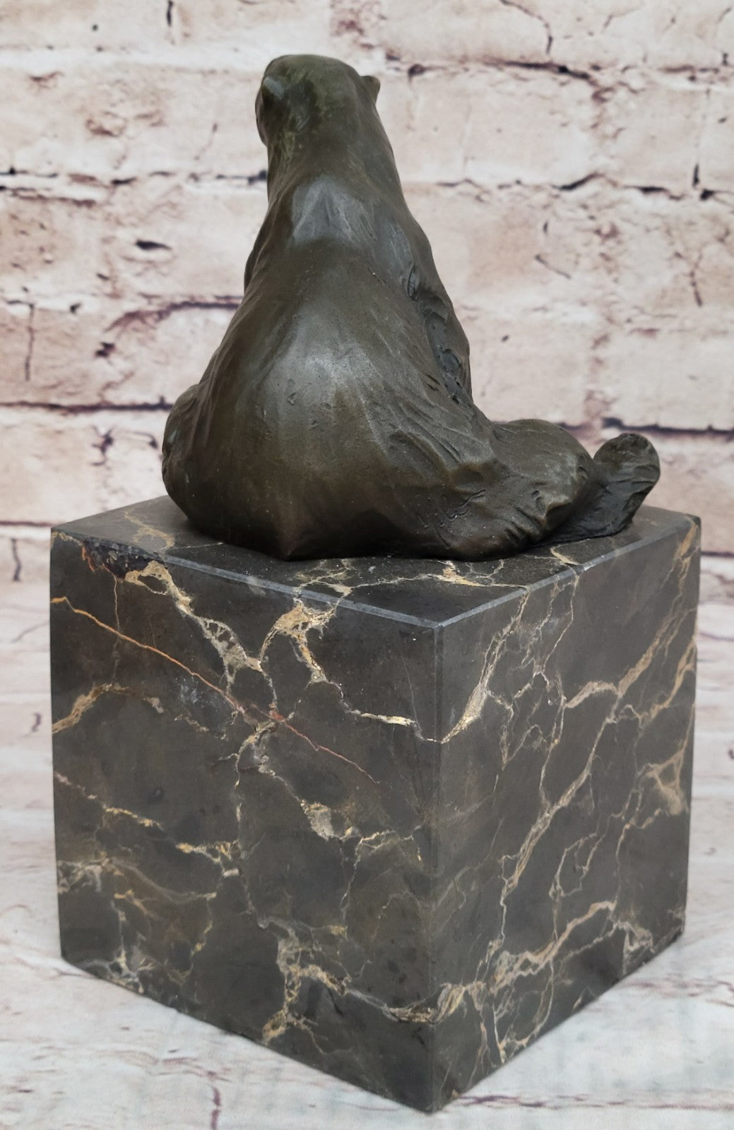 Bronze Sculpture Polar Bear Bookend Book End Vienna Austria Hot Cast Gift Figure