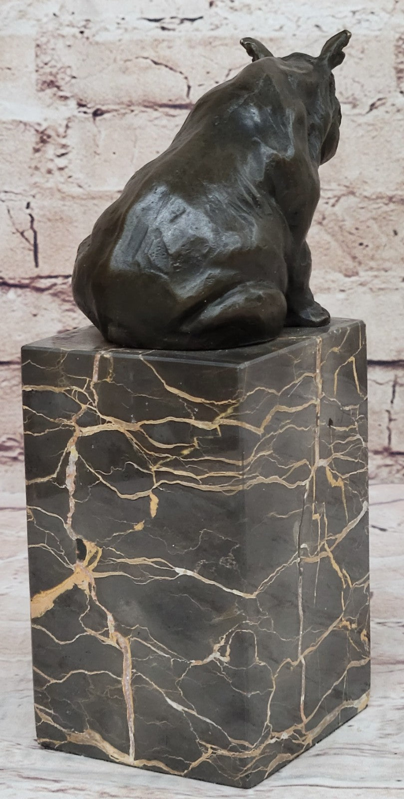 Rhino Rhinoceros Bull Bronze Sculpture Art Deco Style Signed Original Milo Sale