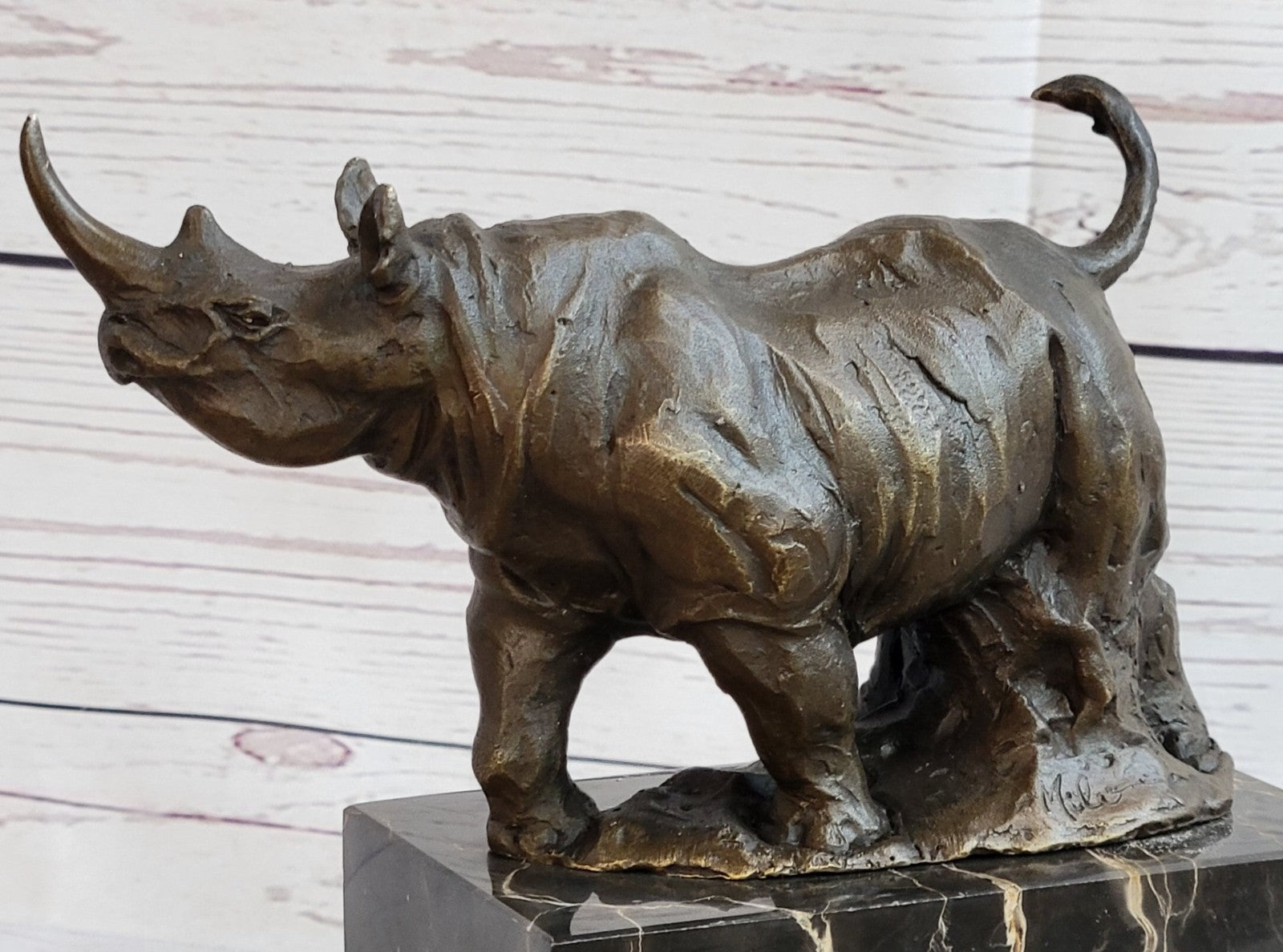 Bronze Sculpture Vienna Statue by Renown artist Miguel Lopez Hand Made Decor