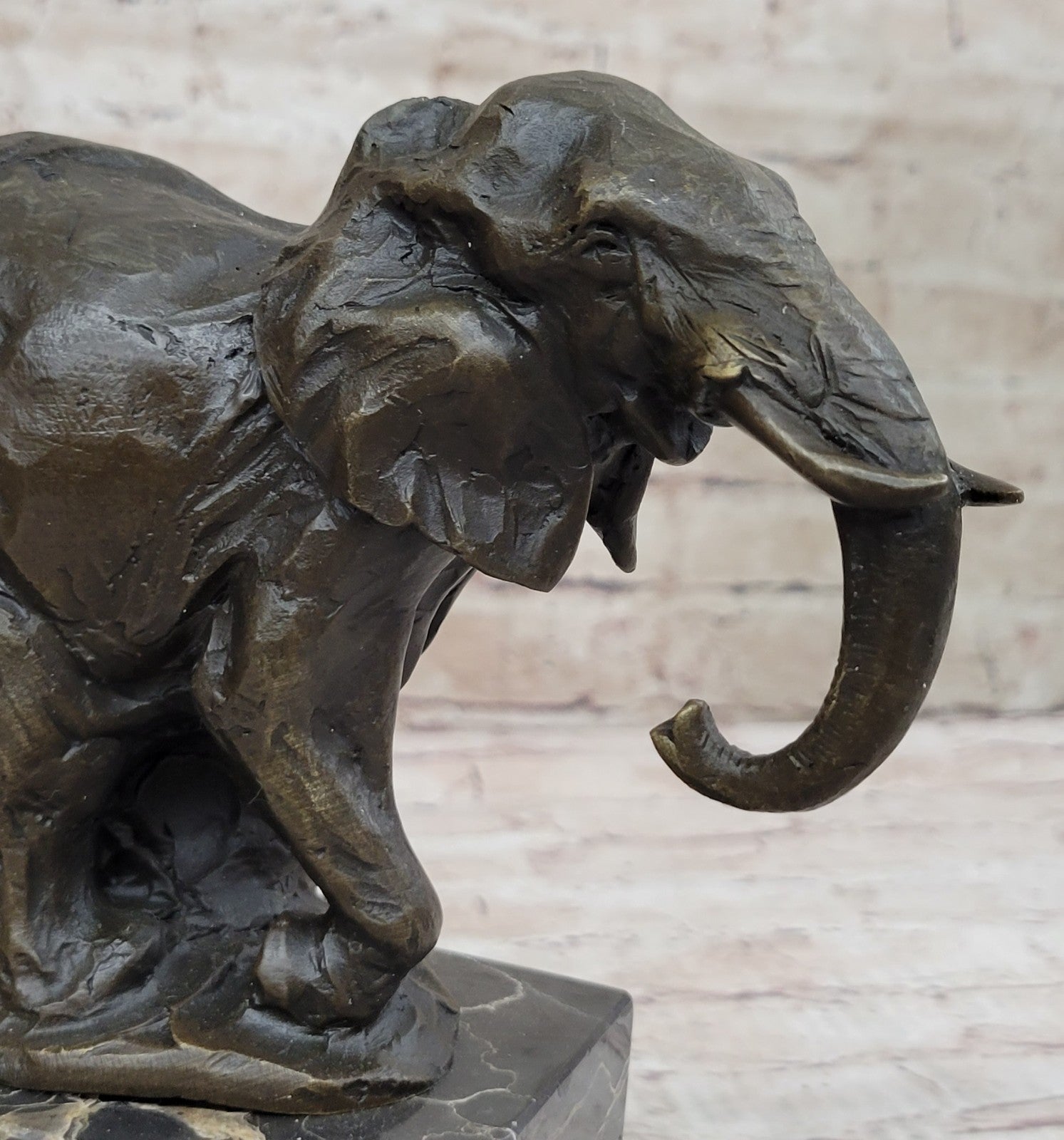 Art Deco Wildlife Elephant by Milo Bronze Hot Cast Sculpture Statue Figurine