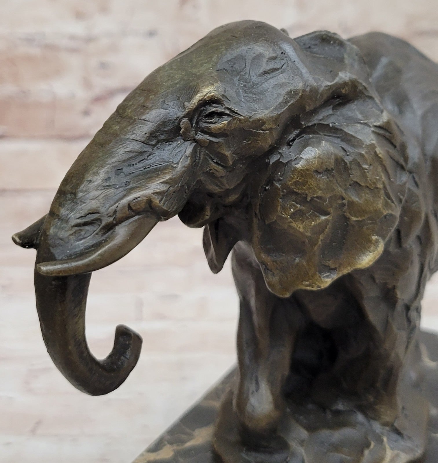 Art Deco Wildlife Elephant by Milo Bronze Hot Cast Sculpture Statue Figurine