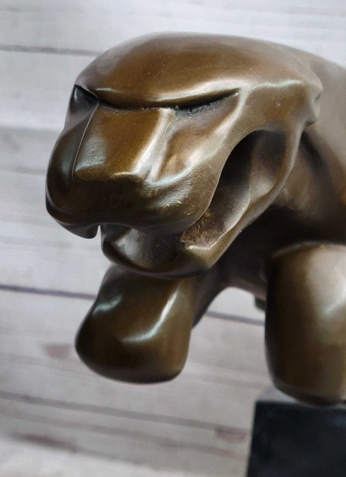 Hot Cast Bronze Statue: Handcrafted Jaguar Panther Collectible Artwork Art