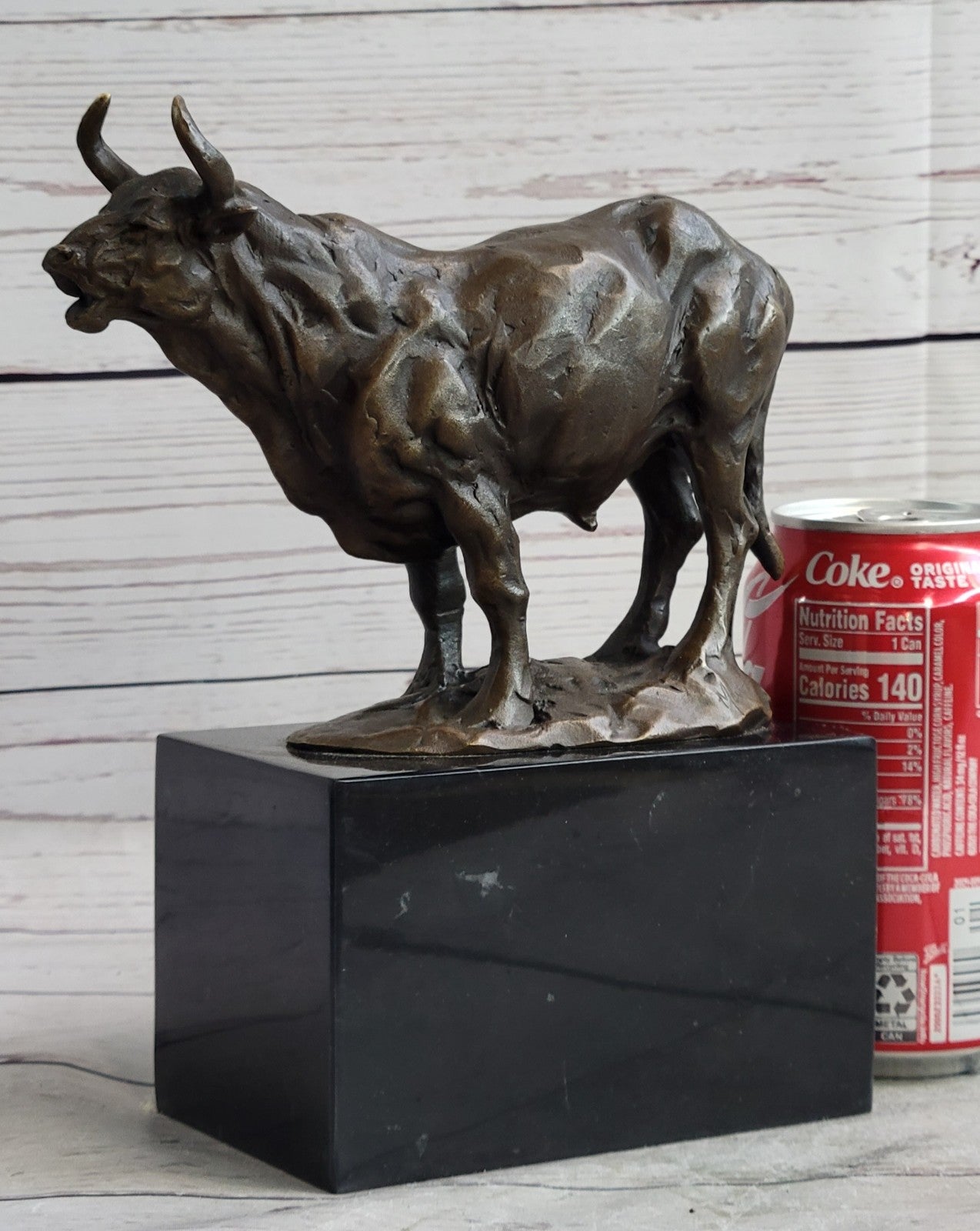 Handcrafted bronze sculpture SALE Deco Buffalo Water Dwarf Anoa Mountain Real