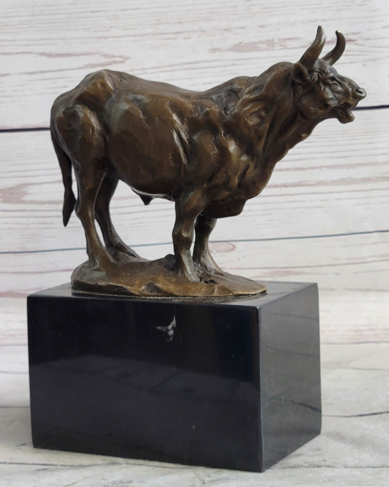 Handcrafted bronze sculpture SALE Deco Buffalo Water Dwarf Anoa Mountain Real