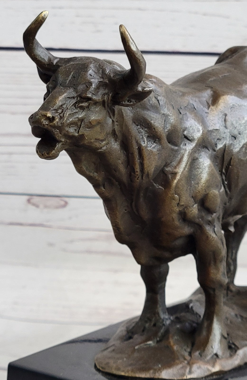 Handcrafted bronze sculpture SALE Deco Buffalo Water Dwarf Anoa Mountain Real