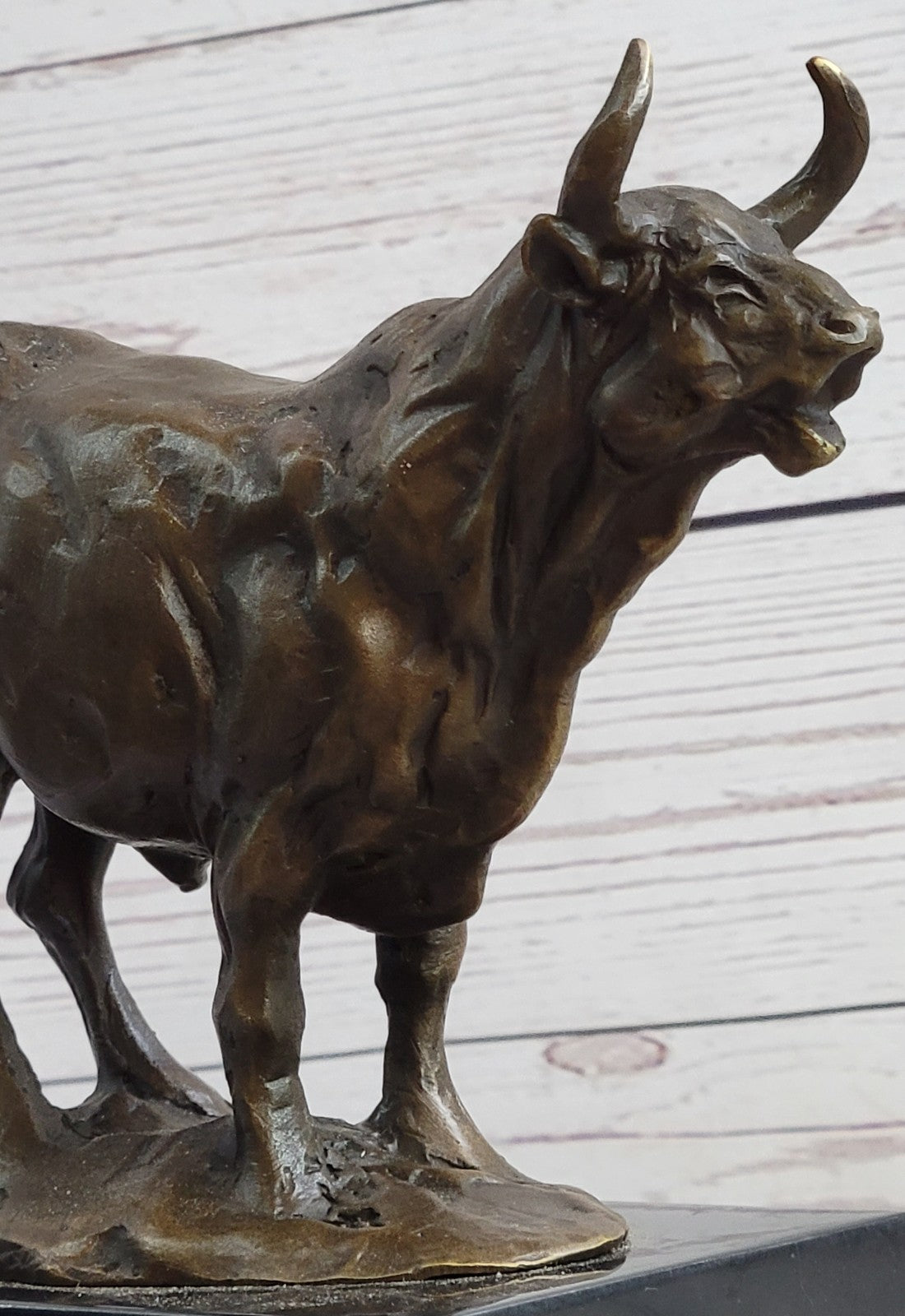 Handcrafted bronze sculpture SALE Deco Buffalo Water Dwarf Anoa Mountain Real