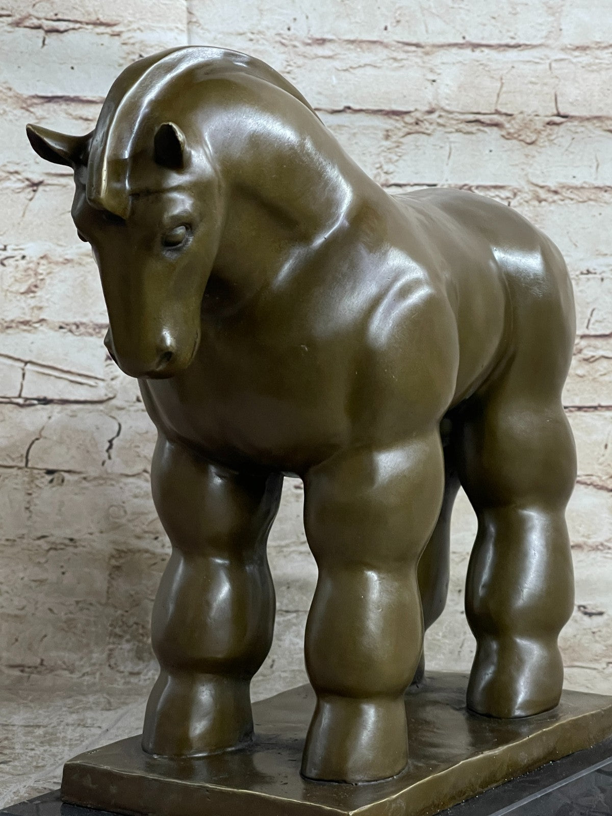 F. BOTERO "Trojan Horse" ART BRONZE SCULPTURE, SIGNED, SEALED FIGURINE FIGURE