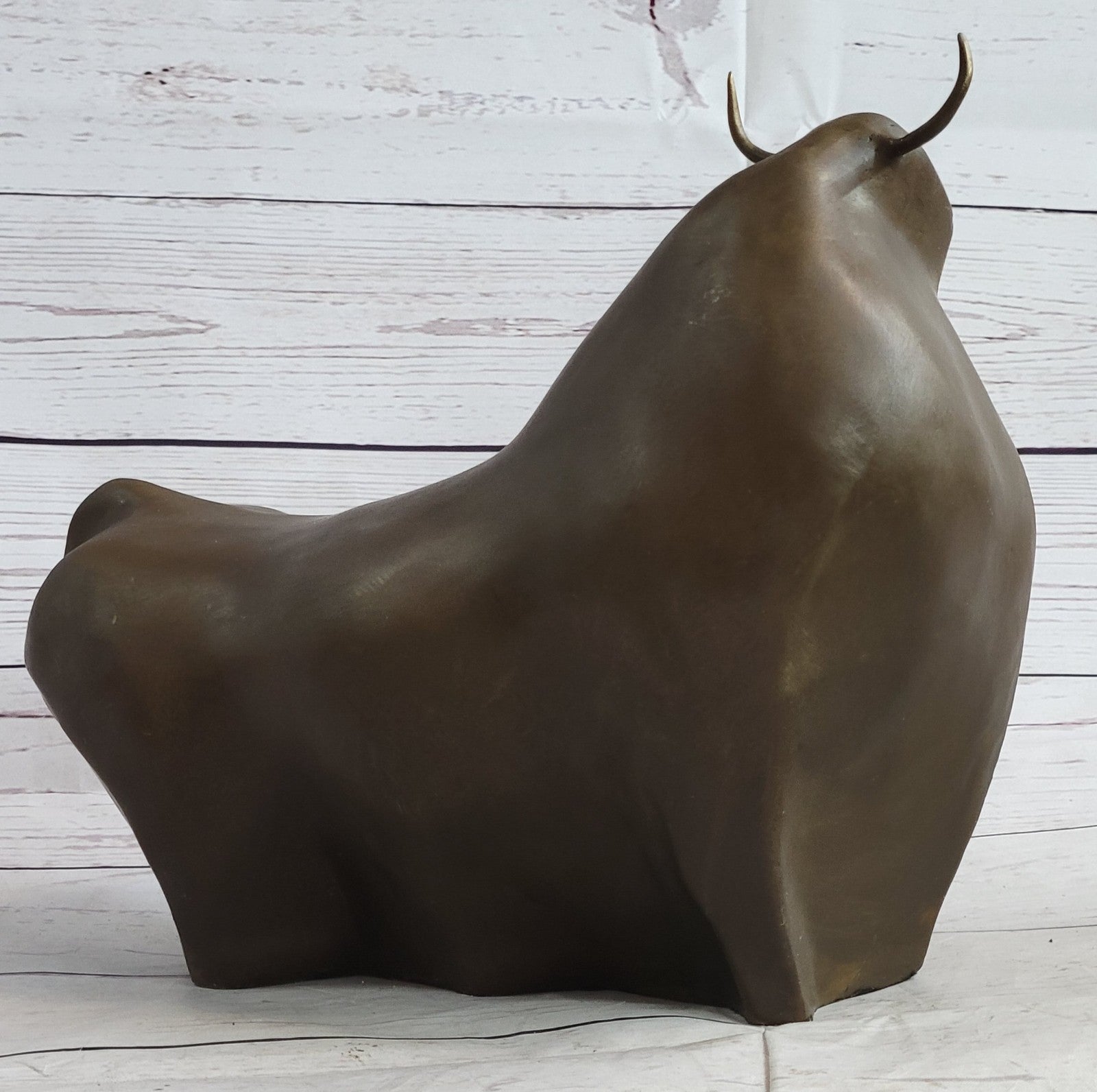 Handcrafted Hot Cast Botero Bull Bronze Masterpiece Museum Quality Work
