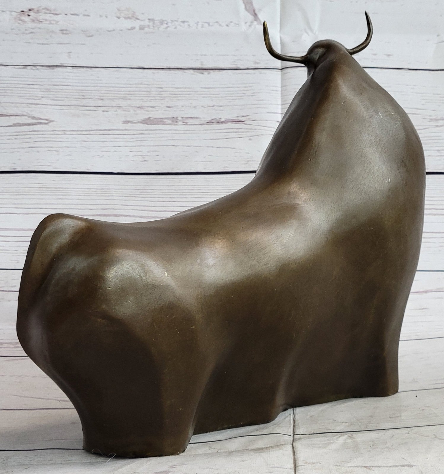 Handcrafted Hot Cast Botero Bull Bronze Masterpiece Museum Quality Work