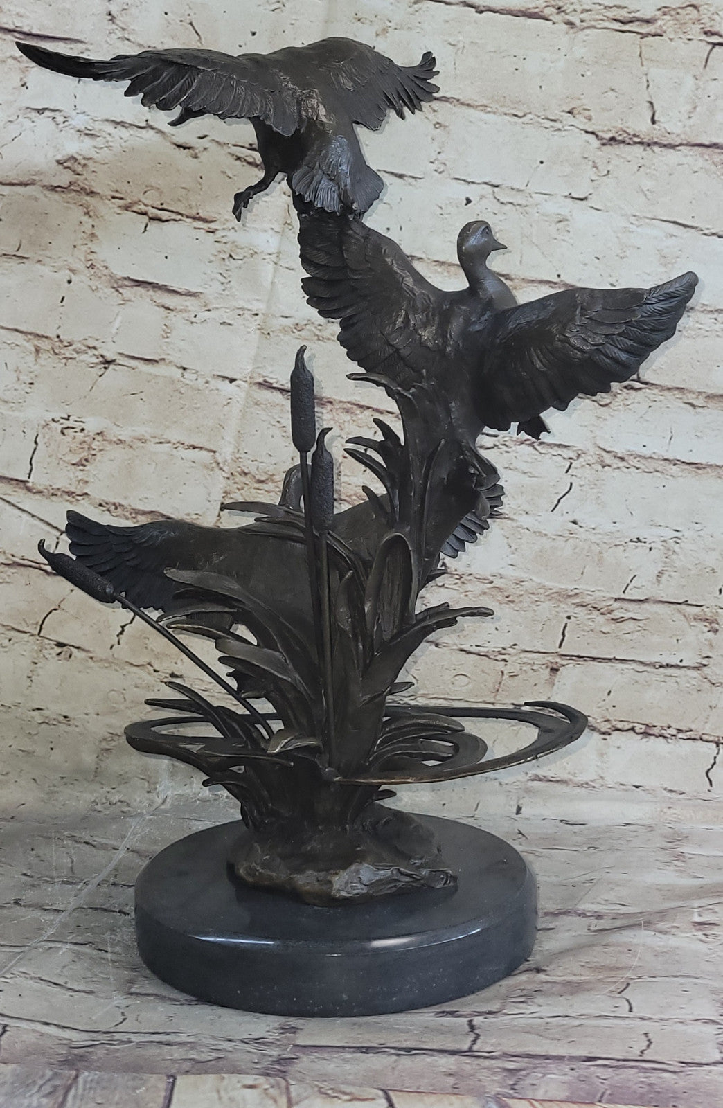 Art Deco Original Duck Ducks Bird Birds Bronze Classics Artwork Sculpture Statue