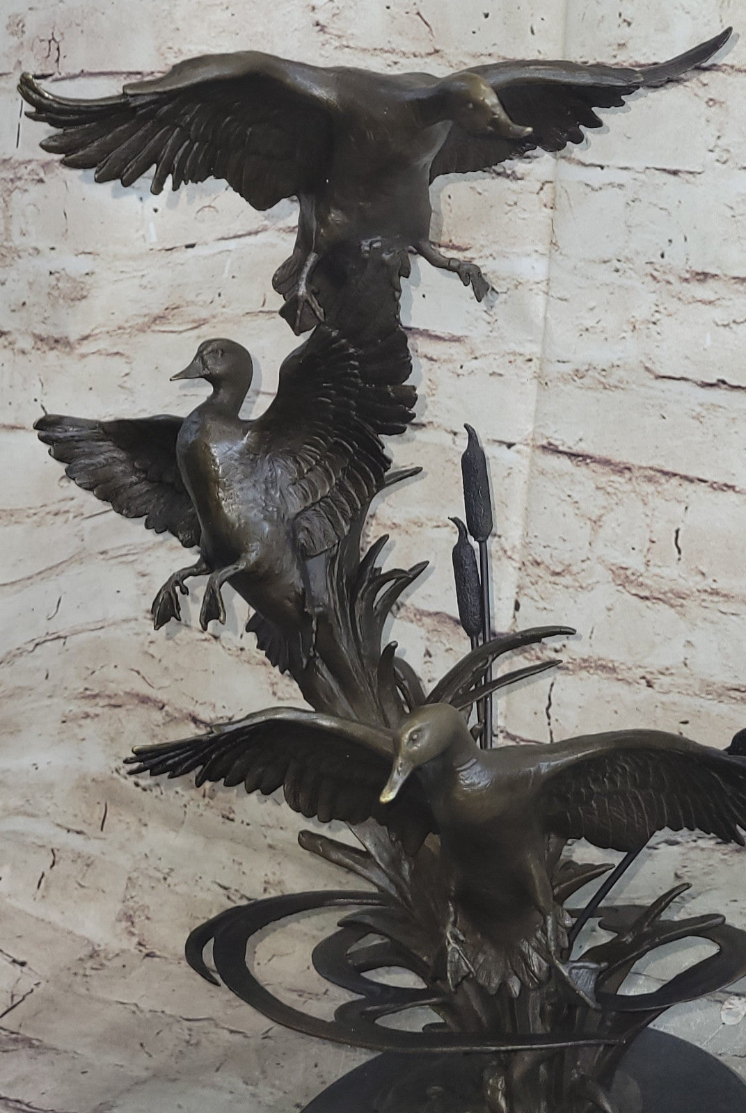Art Deco Original Duck Ducks Bird Birds Bronze Classics Artwork Sculpture Statue