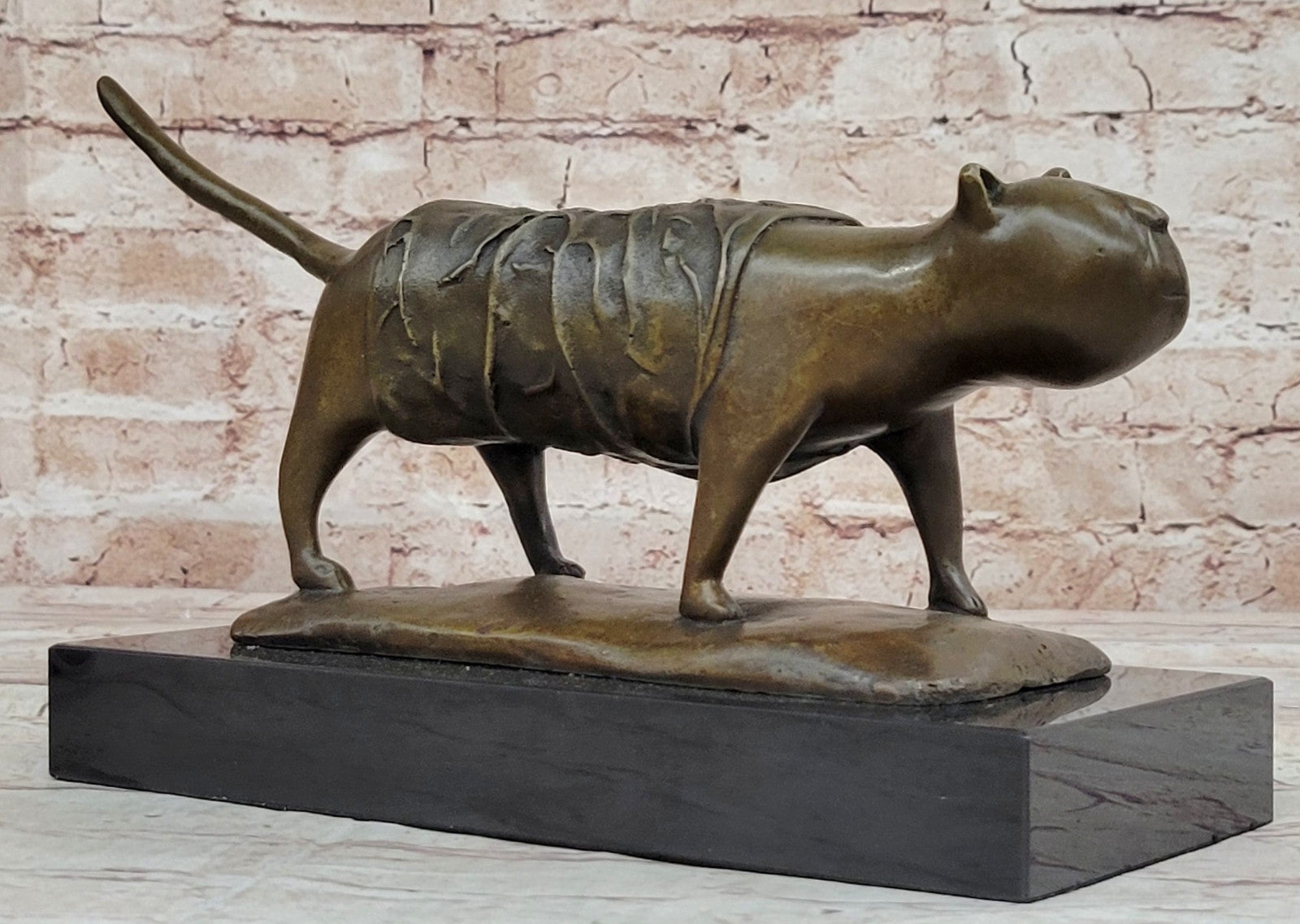 Botero Cat Bronze Statue Hot Cast Collectible Artwork Hand Made Artwork