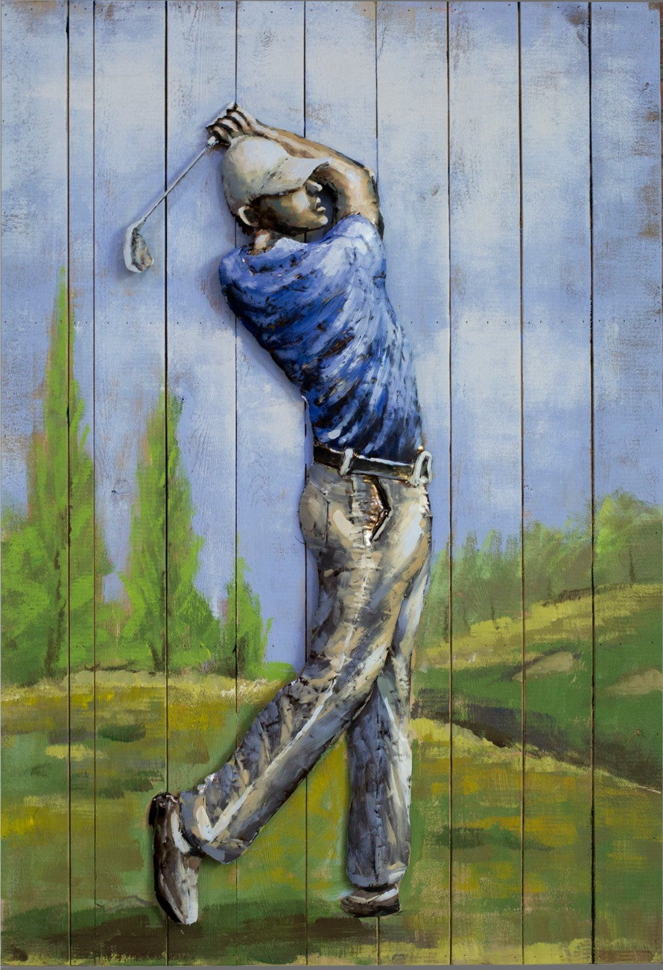 Golf Club`s Best 3d metal wall decor art metal solid Bedroom Livingroom Decorative 