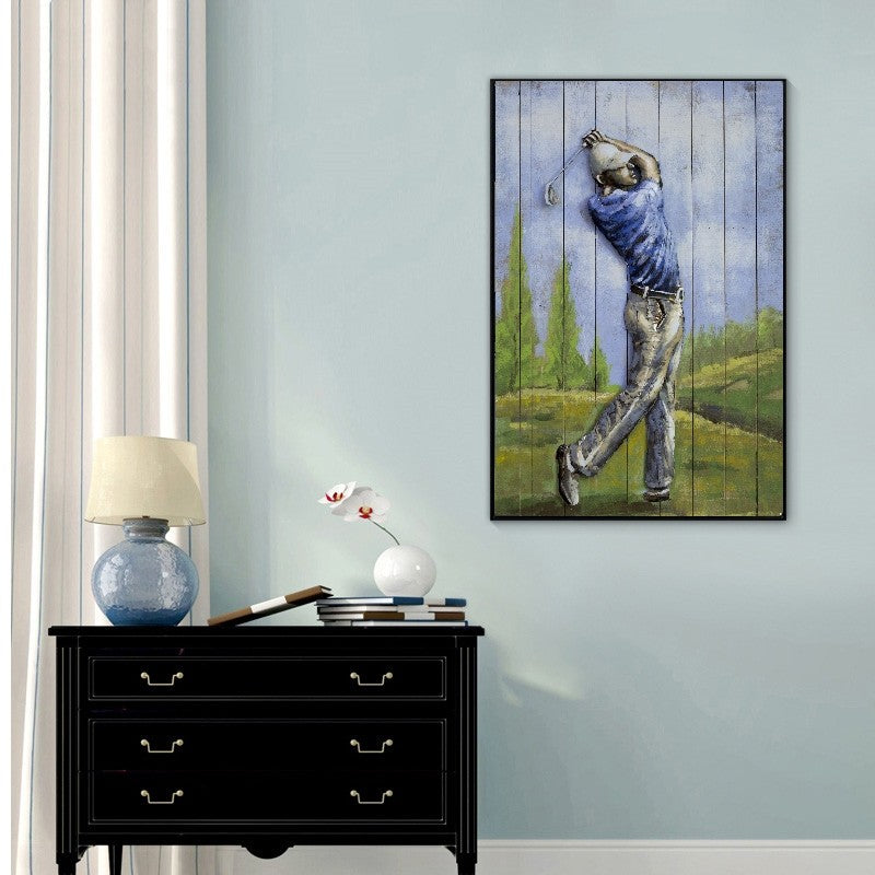 Golf Club`s Best 3d metal wall decor art metal solid Bedroom Livingroom Decorative 