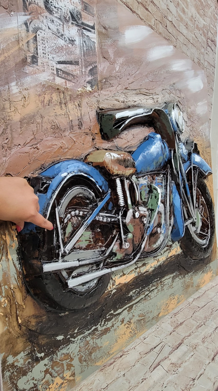 Amazing 3d motorcycle metal wall artwork Harley Davidson wall decor painting