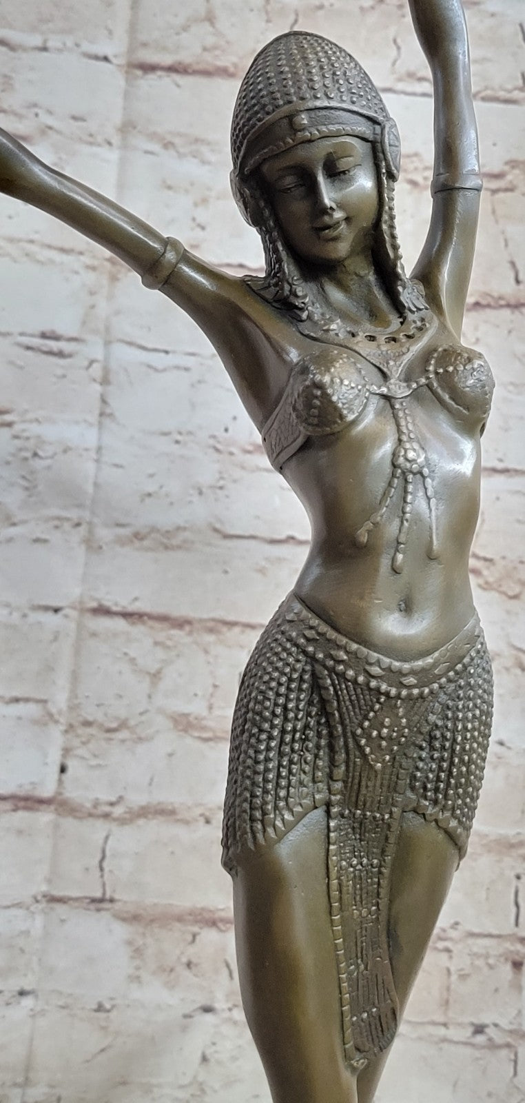 Art Deco/Nouveau Chiparus Erotic Tall Dancer Ballerina Bronze Sculpture Figurine Figure