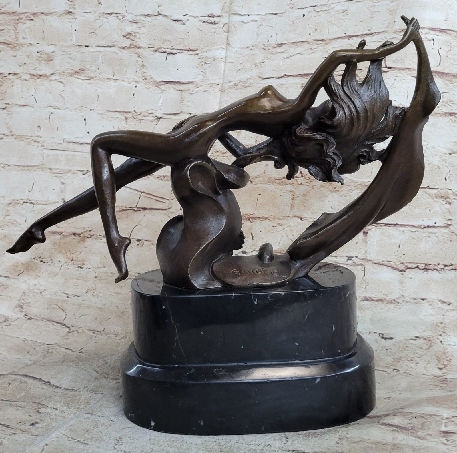 Classical Bronze Sculpture of a Sea Nymph Sleeping Lost Wax Nude Statue