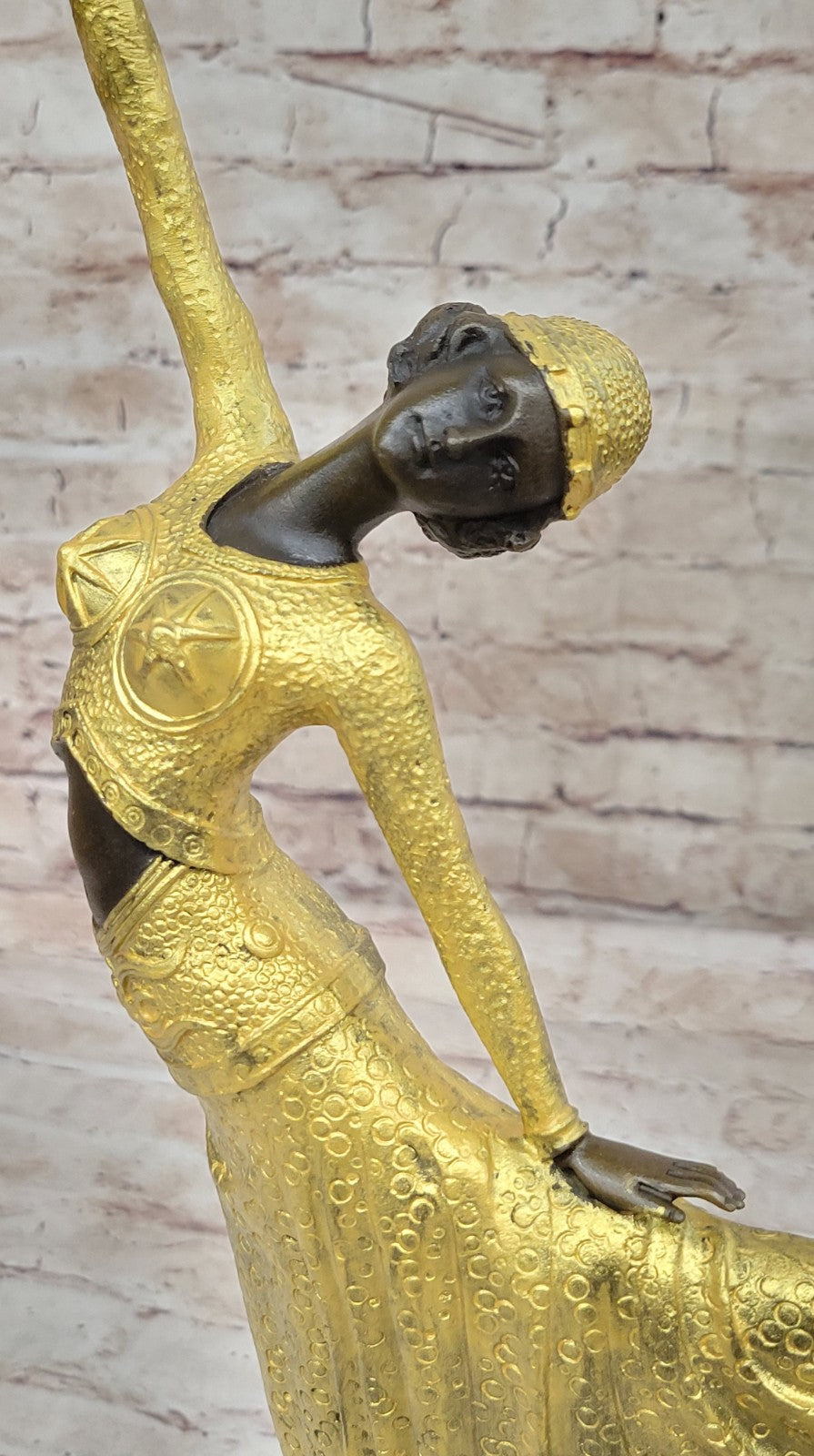 Exquisite Hot Cast Bronze Art Deco Nouveau Dancer Statue Signed Chiparus