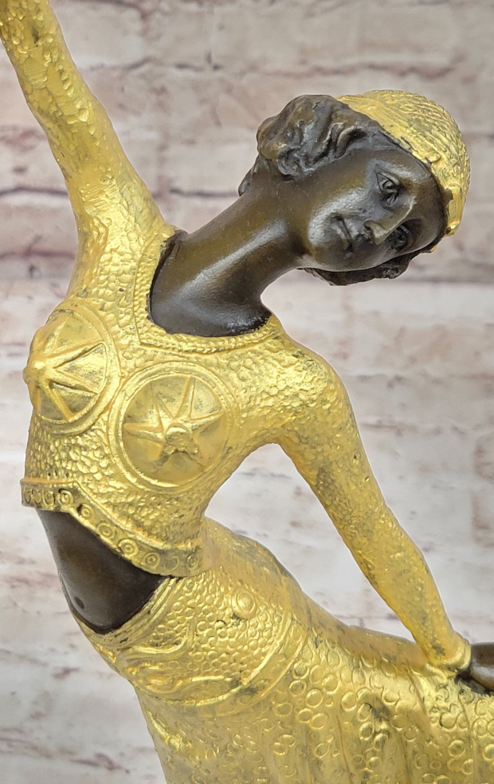 Exquisite Hot Cast Bronze Art Deco Nouveau Dancer Statue Signed Chiparus