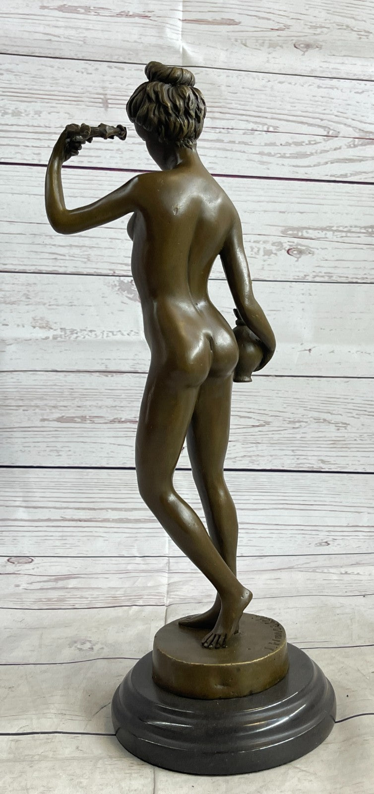 ART DECO NUDE DANCER BY FRANCESCHI BRONZE SCULPTURE HOME DECORATION FIGURINE