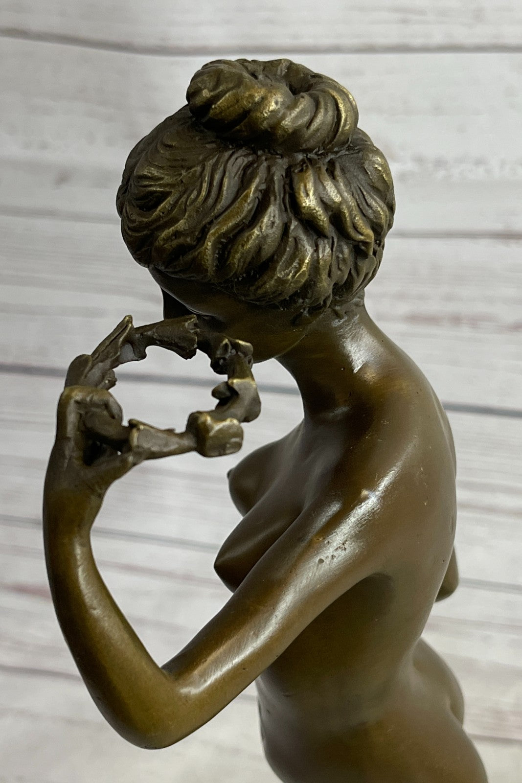ART DECO NUDE DANCER BY FRANCESCHI BRONZE SCULPTURE HOME DECORATION FIGURINE