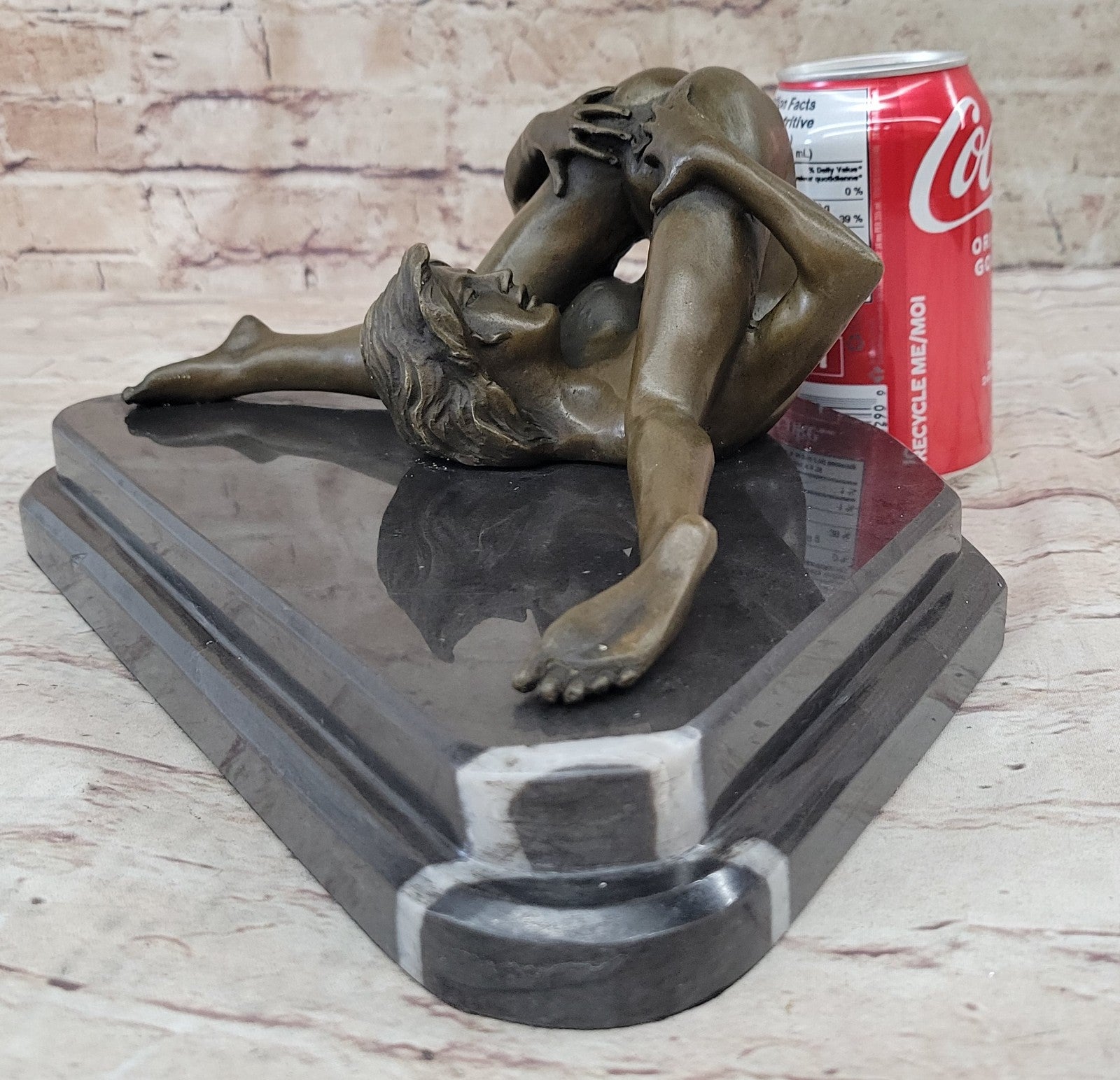 Nino Oliviono Original Bronze Nude Sculpture Ecstasy Signed Statue Artwork Large