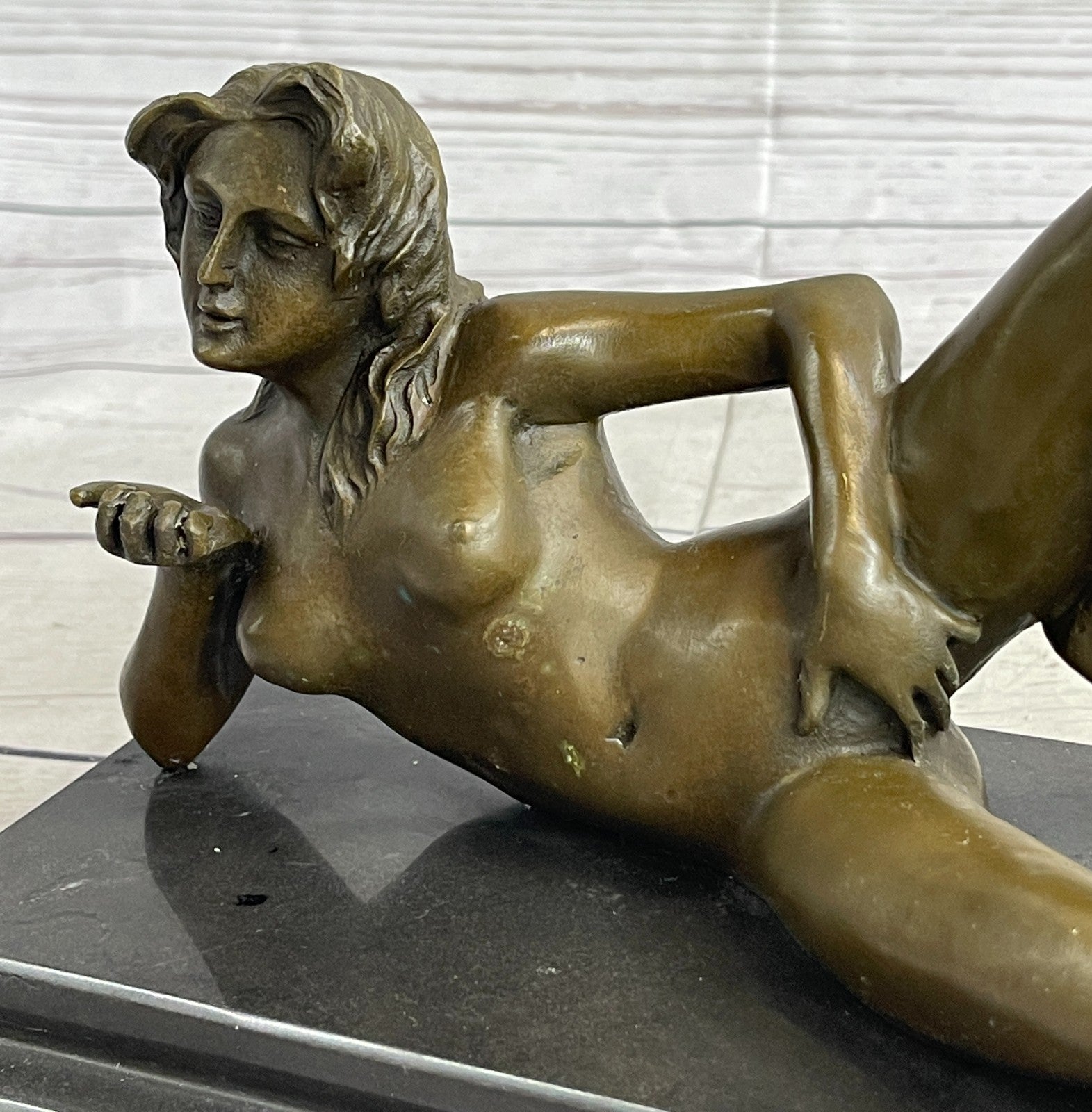 Adult Art Deco Bronze Erotic Nude Girl Bronze Sculpture Statue Lesbian Figure