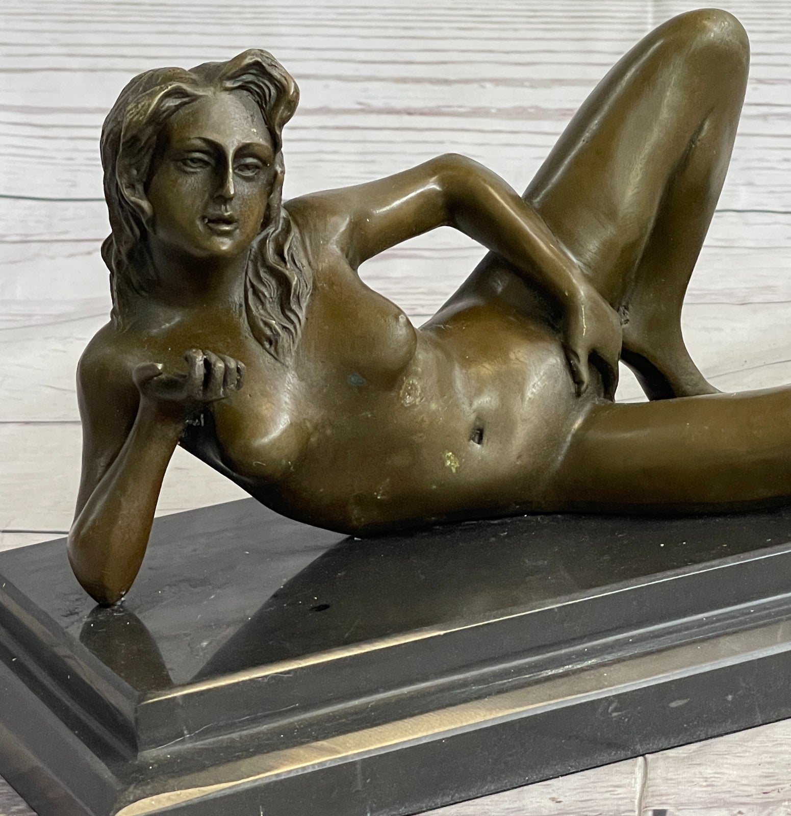 Adult Art Deco Bronze Erotic Nude Girl Bronze Sculpture Statue Lesbian Figure
