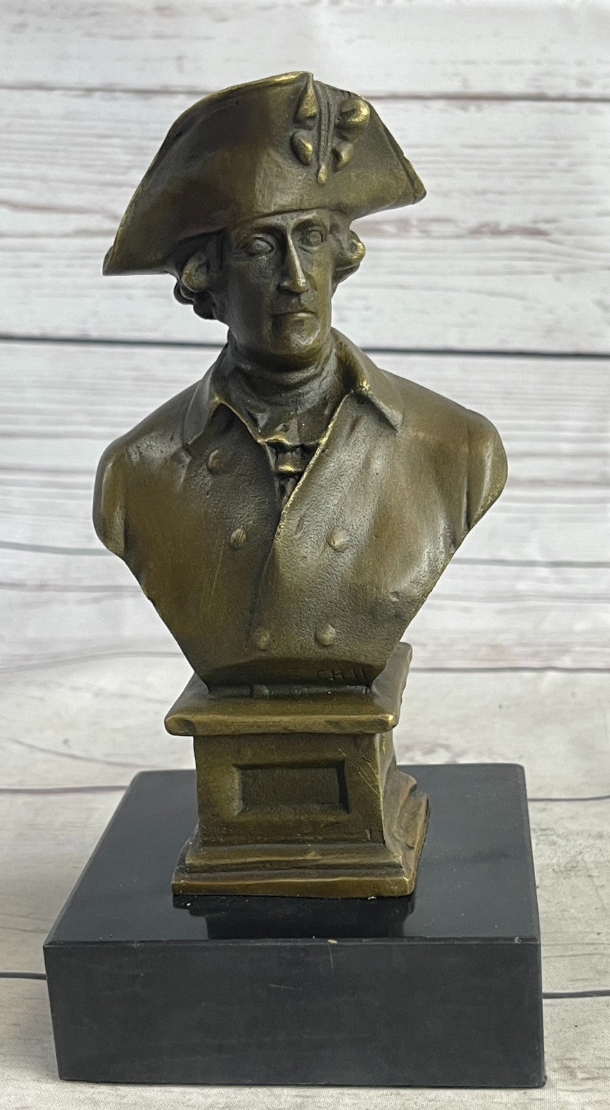 LORD NELSON FREDERICK II THE GREAT NAPOLEON SIGNED PURE HOTCAST BRONZE BUST GIFT